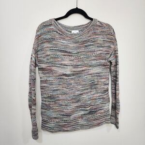 J. Jill multicolor knit sweater, size xs